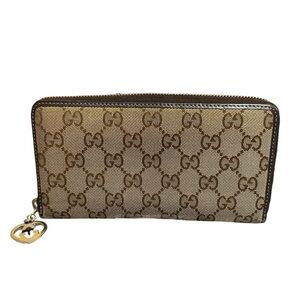 Gucci GG Brown zip around Wallet
